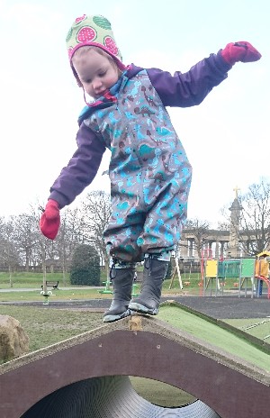 Exploring Greenhead Park with a toddler
